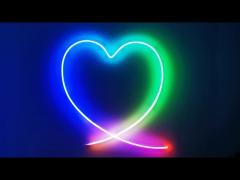 SPI control smart RGB neon kit IP67 waterproof neon strip