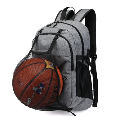 China With USB Wholesale Student School Basketball Backpack For Men USB Sports Laptop Smart Charging Backpacks for sale