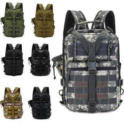 China With USB Custom Men's Rucksack Military Tactical Backpack Outdoor Fishing Hiking Sports Backpack With USB Charging Port for sale