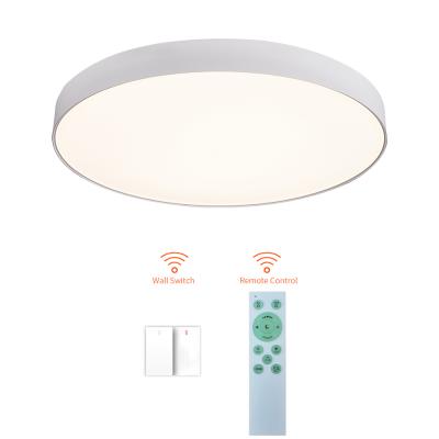 China Modern Design Surface Mounted Lamp Fixture Remote Control And Wall Switch Control Led Ceiling Lighting for sale