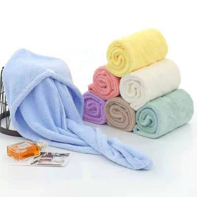 China Green QUICK DRY Hair Towel Wrap Drying Quick Dry Hair Drying Towel For Home Bathroom for sale