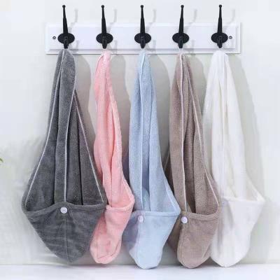 China Wholesale QUICK DRY Hair Dryer Towel Turban Towel Gray Quick Dry Wraps For Women for sale