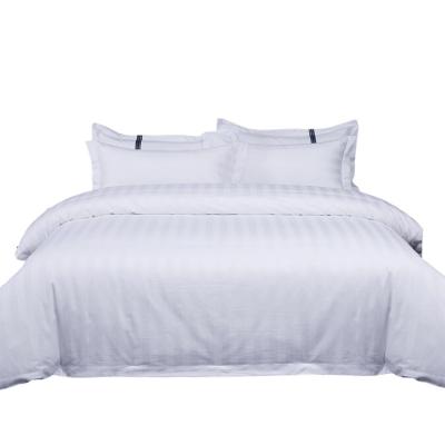 China Factory Price Luxury Hotel Antistatic White 5 Star Bedding Set 4 Piece Cotton for sale