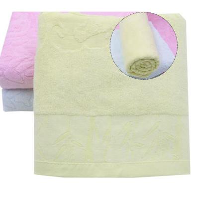 China Customized Soft Bamboo Hand Towel Eco-friendly Sustainable Organic Bamboo Comfortable Bath Towel Bath Towel for sale