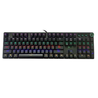 China Palm Rest True RGB Backliting Wire Mechanical Keyboard for E-sport Gamer Gaming and Plug Keyboard for sale