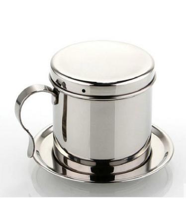 China double wall stainless steel coffee/tea set cups with saucer,spoons, zepter for sale