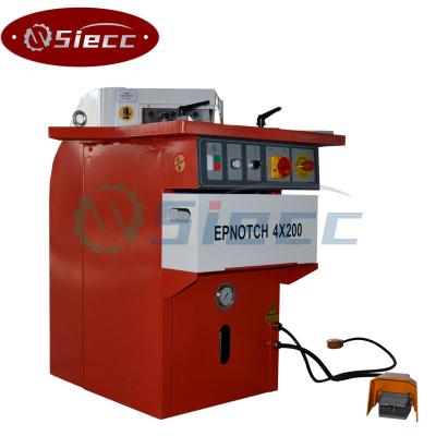 China Construction worksÂ   SIECC MARK 6x200 Metal Corner Notching Machine Hydraulic Angle Cutter Notching Machine for sale