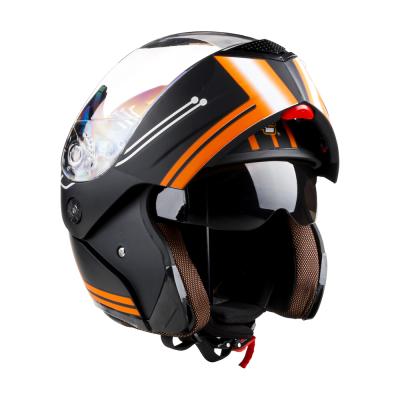 China Helmet Open Face ABS Material FLIP UP Helmet For Motorcycle Casco With CE Approved for sale