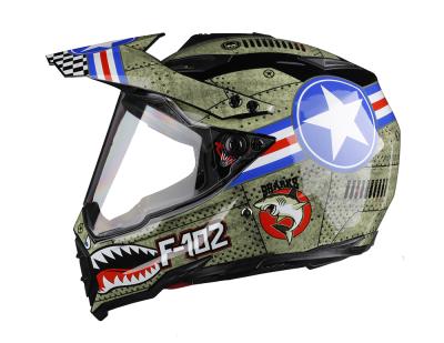 China Full face helmet motocross smudge helmet with full face shield sun visor, casco moto, factory price for sale