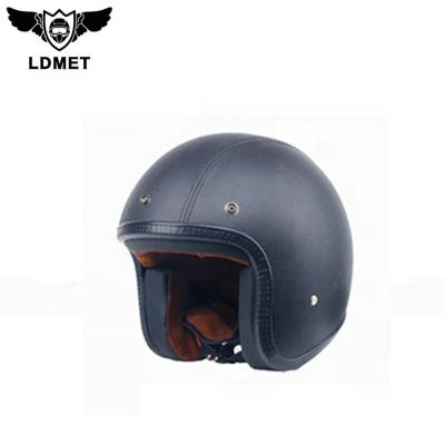 China CE Certification High Quality ABS DOT Bike Bicycle Vintage Unique Leather Helmet for sale