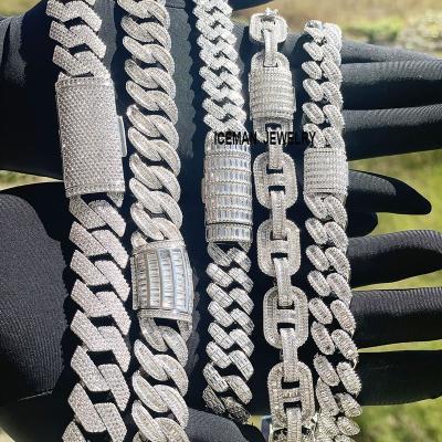 China Hip Hop Chain Chain, 20mm Hip Hop Cuban Link ICEMAN JEWELRY 20mm Wand CZ Jewelry Mens Chain for sale