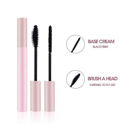 China Hot Selling New Water Resistant Private Label Mascara Makeup Eye Whip 4D Fiber Lash Black Water Resistant Silk Mascara for sale