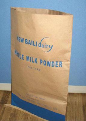 China Moisture Proof Multiwall Kraft Paper Bags With Offset Printing for sale