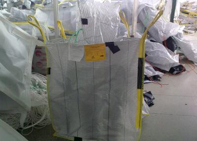 China 4 Panel Baffle FIBC Jumbo Bags 1.5 Tons Bulk Sacks Custom Color For Loading for sale