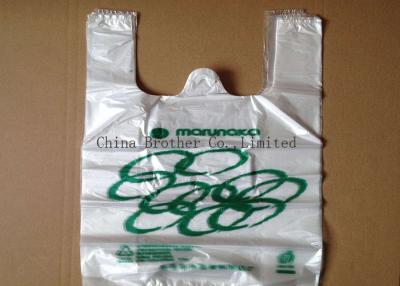 China Colored Custom Printed Plastic Shopping Bags Ldpe / Hdpe Material With Handles for sale