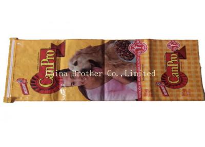 China Waterproof Bopp Woven Polypropylene Feed Bags , 20kg Animal Load Pet Food Bag for sale