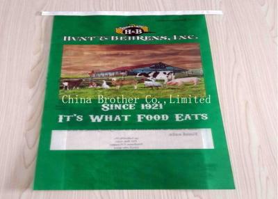 China Thick Woven Polypropylene Feed Bags Bopp Laminated Sacks For Pig Feed for sale