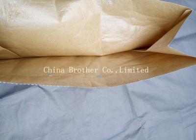 China Bolsas de papel biodegradables de Brown Multiwall 50 kilogramos para el material de construcción en venta