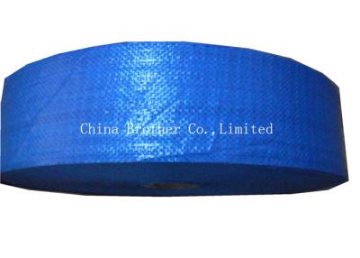 China Raffia Polypropylene Pp Woven Fabric In Roll , Tubular Poly Woven Fabric For Packing for sale