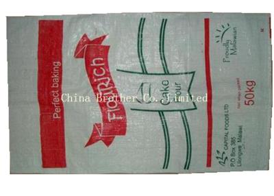 China Large Flour Packaging PP Woven Sack Bags High Bearing Strength Moisture Proof for sale