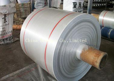 China White Laminated PP Woven Fabric Roll Waterproof Breathable Gravure Printing for sale