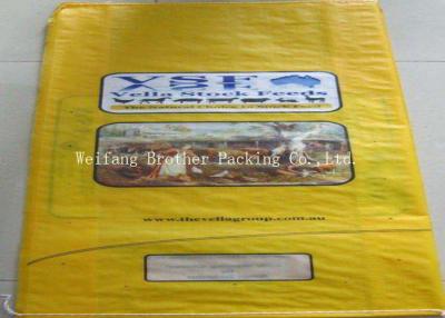 China Flour / Rice Bulk Packaging Bopp Laminated Bags With High Tensile Strength for sale