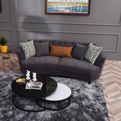 China 2020 New Chesterfield Sofa Couches Cooling Dark Gray Classic Living Room Fabric MF1926 for sale