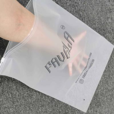 China Disposable Wholesale Matte / Frosted Apparel Packaging Zipper Bags T Shirt Zip Lock Plastic Bag for sale