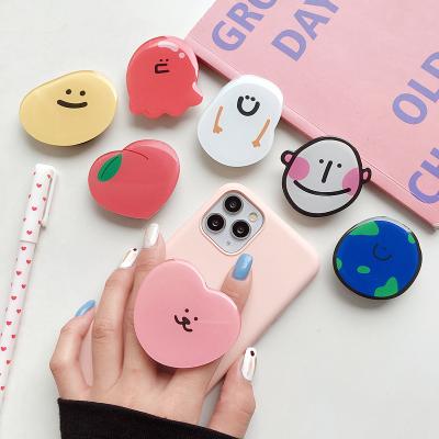 China High Quality Adjustable Acrylic Pop Out Cell Phone Holder With Cute Design Phone Grip For Mobile Phone Grip for sale