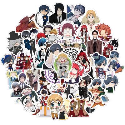 China 50pcs/bag Cartoon Sticker Vinyl Waterproof Do Not Repeat Stickers For Anime Fans Black Butler As Gift for sale