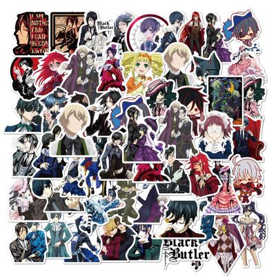 China 50pcs/bag Cartoon Sticker Vinyl Waterproof Do Not Repeat Stickers For Anime Fans Black Butler As Gift for sale