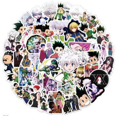 China Waterproof Cartoon Sticker 50pcs/bag Vinyl Stickers For Suitcase Trolley Case Notebook Phone Laptop For Anime HUNTER Fans for sale