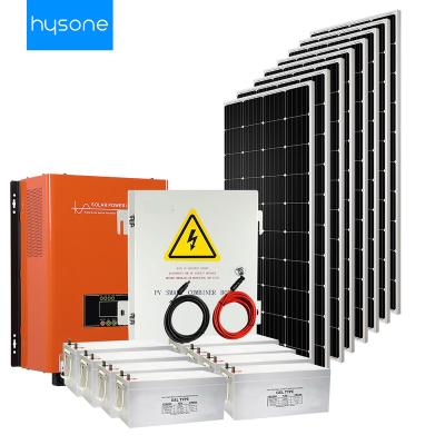 China Full set home solar power system 10kw off grid solar system 3KW 5KW 8kw 10KW solar power system for home for sale