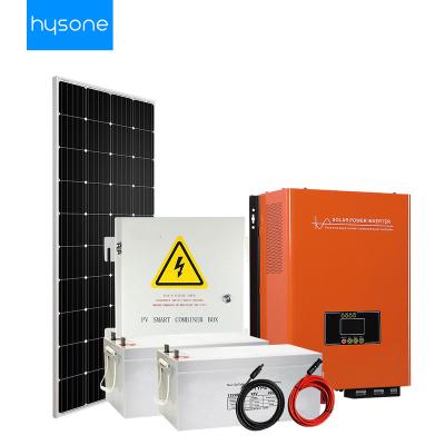 China Home 5kw Off Grid 10kw Home Solar System Poly Solar PV Panel Power Off Grid With Lithium Battery for sale