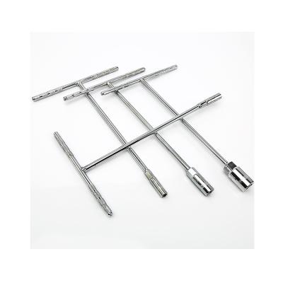 China Chrome Copper Steel Gray Wrenches Hex Key Wrench Silver T-Shaped Hex Screwdriver for sale