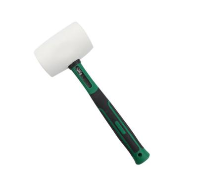 China Small Hammer Plastic Pure Natural Rubber Fiber Handle Bargain Price Rubber Hammer for sale