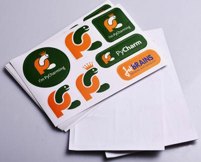 China Custom printed matt lamination kisscut design adhesive paper die cut stickers for sale