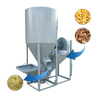 China Make Animal Feed Chicken Poultry Animal Feed Crushing Mixing Machine for sale