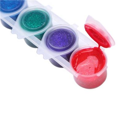 China Nox-Toxic Kids Tempera Paint Glitter Finger Color Set for sale