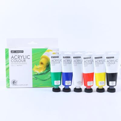 China Art Rangers Acrylic Paints Set nail colors painting set 75ml *6 colors 75ml NON-WASHABLE * 6 colors for sale