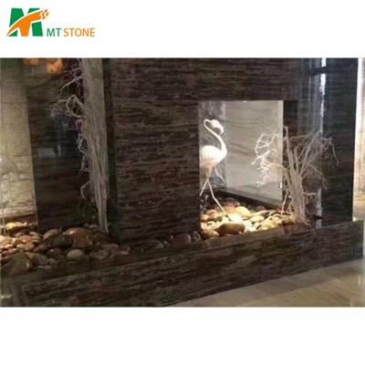 China Coast Brown Marble Slabs And Modern Golden Tiles, China Brown Marble for sale