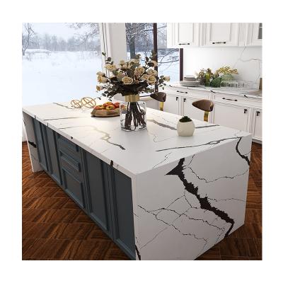 China Modern Popular Wholesaler Calacatta Quartz Engineered Stone Quartz Stone Countertops for sale