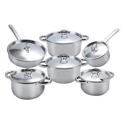 China Viable wholesale kitchen ware cook set stainless steel kitchen cookware set cooking pot sets from China for sale