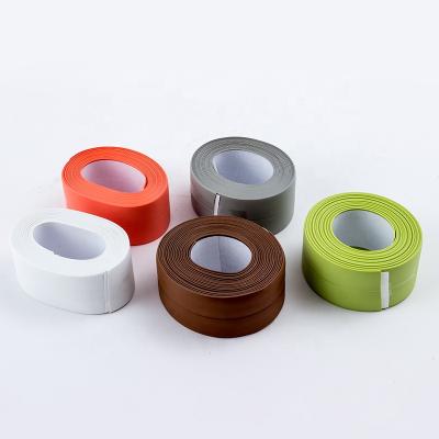 China Waterproof Self Adhesive Sink Sticker Tape Sealing Slot PVC Waterproof Sealing Strip For Kitchen Sink for sale