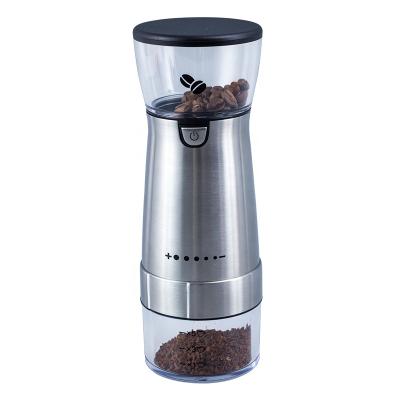 China Sustainable Automatatic Coffee Grinder Rechargeable Stainless Steel Coffee Grinder With Adjustable Coarseness for sale