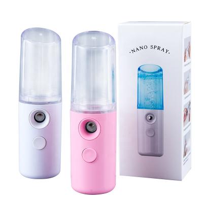 China Handy Moisturizer 25ml USB Rechargeable Facial Steamer Hydrate Face Mist Sprayer For Skin Care for sale