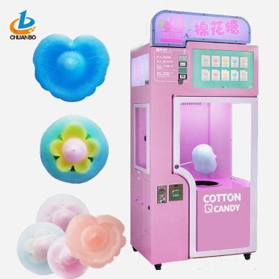 China Hotels Easy Operation Electronic Automatic Cotton Candy Machine Maker Marshmallow Making Vending Machine for sale