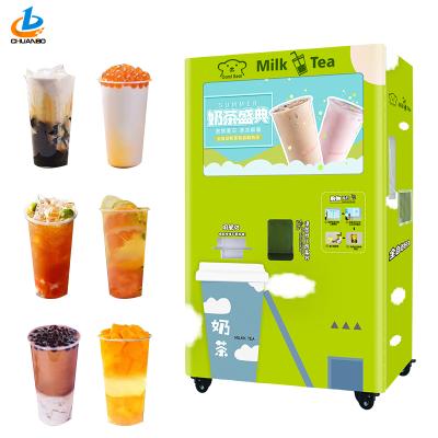 China Unattended Retail Commercial Automatic Milk Tea Machine Coffee Machine, 24 Hours Vending Coffee Milk Tea for sale