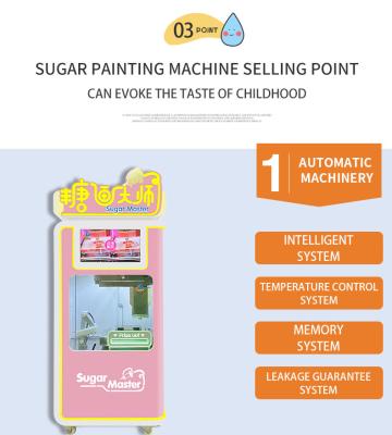 China Hotels Chuanbo Food Sugar Art Painting Machine Smart Sugar Painting Making Machine for sale