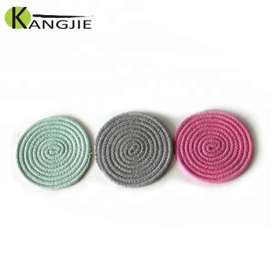 China Beautifully Sustainable Handmade Customized Woven Coasters for sale